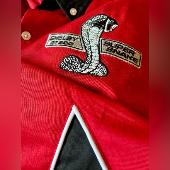 Carroll Shelby GT 500 Super Snake Mustang Track Pit Crew Style Mechanic Shirt L - Picture 14 of 16